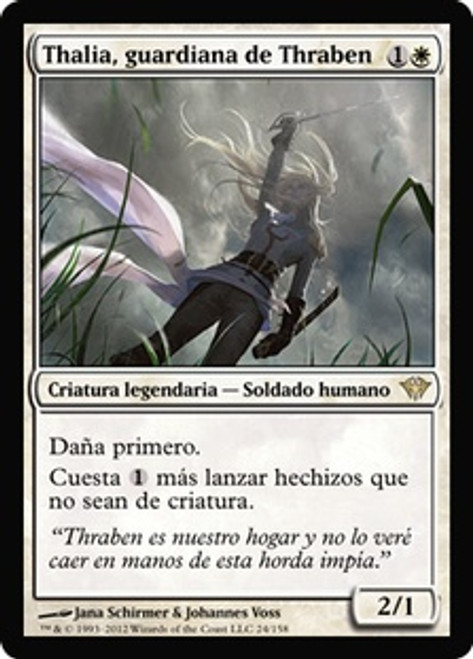 公式買蔵mtg Thalia, Guardian of Thraben DBL EN スレイベンの守護者、サリア 銀幕foil その他