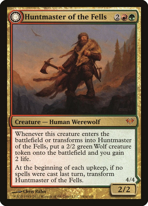 Huntmaster of the Fells // Ravager of the Fells\nDark Ascension\nSingle\nMagic The Gathering