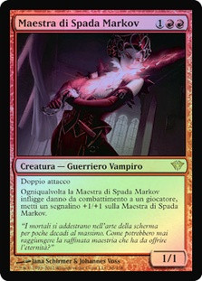 Markov Blademaster
Dark Ascension (Foil) - Italian
Single
Magic The Gathering