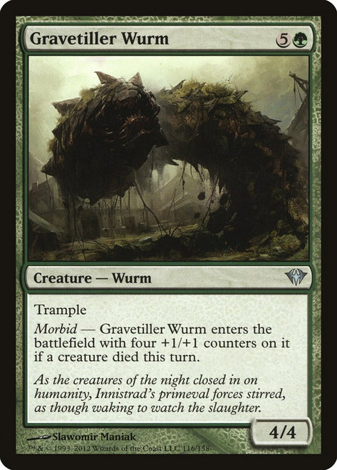 Gravetiller Wurm\nDark Ascension\nSingle\nMagic The Gathering
