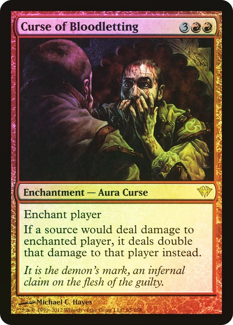 Curse of Bloodletting\nDark Ascension\nSingle\nMagic The Gathering
