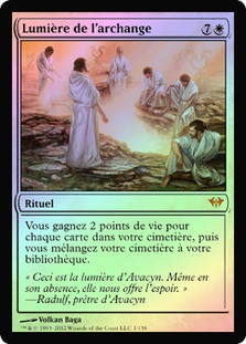 Archangel's Light
Dark Ascension (Foil) - French
Single
Magic The Gathering