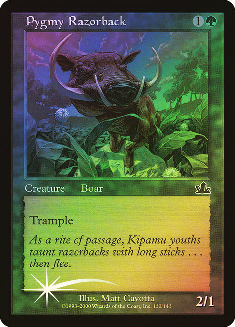 Pygmy Razorback\nProphecy\nSingle\nMagic The Gathering