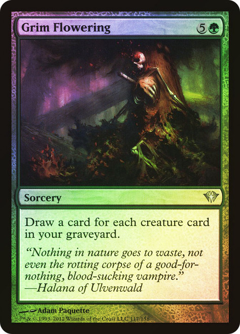 Grim Flowering\nDark Ascension\nSingle\nMagic The Gathering