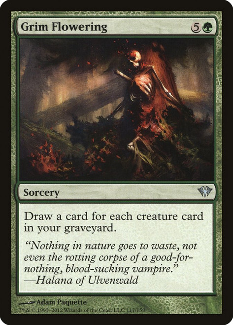 Grim Flowering\nDark Ascension\nSingle\nMagic The Gathering
