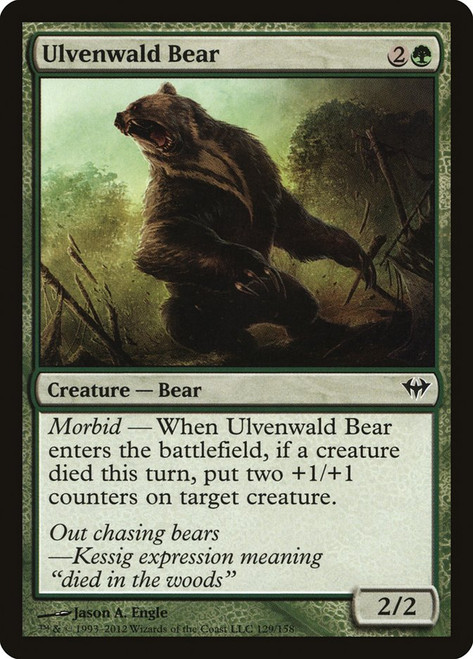 Ulvenwald Bear\nDark Ascension\nSingle\nMagic The Gathering