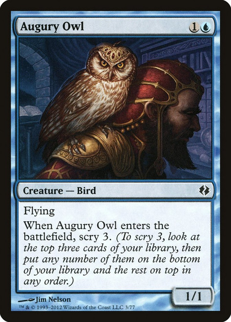 Augury Owl\nDuel Decks: Venser vs. Koth\nSingle\nMagic The Gathering