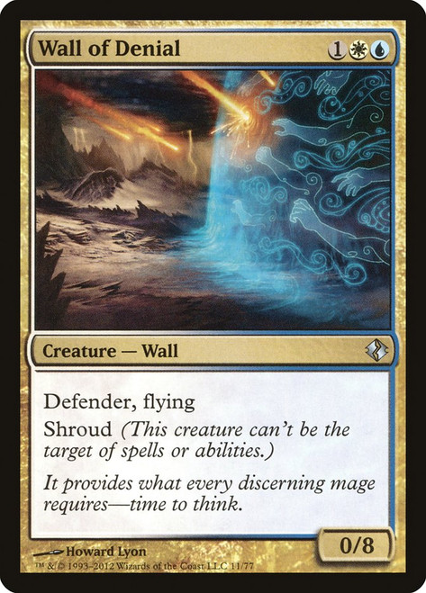 Wall of Denial\nDuel Decks: Venser vs. Koth\nSingle\nMagic The Gathering