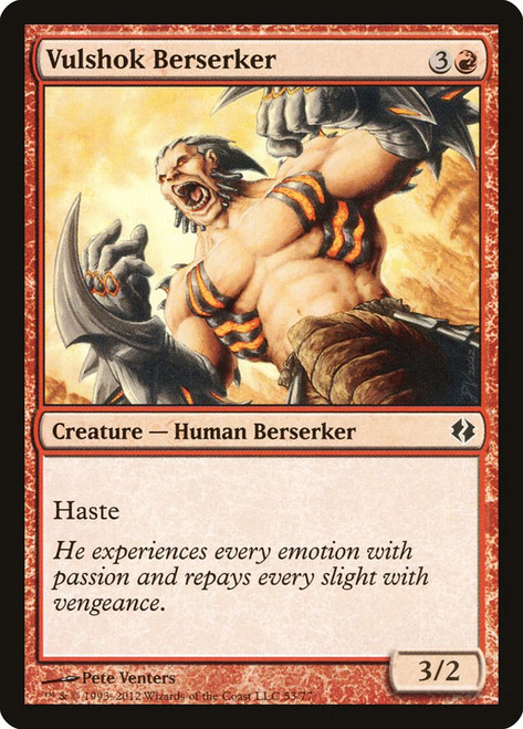 Vulshok Berserker\nDuel Decks: Venser vs. Koth\nSingle\nMagic The Gathering