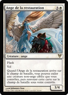 Restoration Angel
Avacyn Restored - French
Single
Magic The Gathering