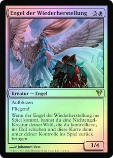 Restoration Angel
Avacyn Restored (Foil) - German
Single
Magic The Gathering