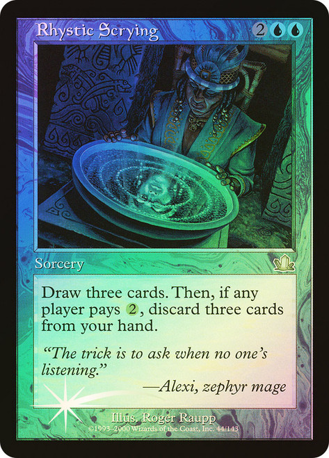 Rhystic Scrying\nProphecy\nSingle\nMagic The Gathering