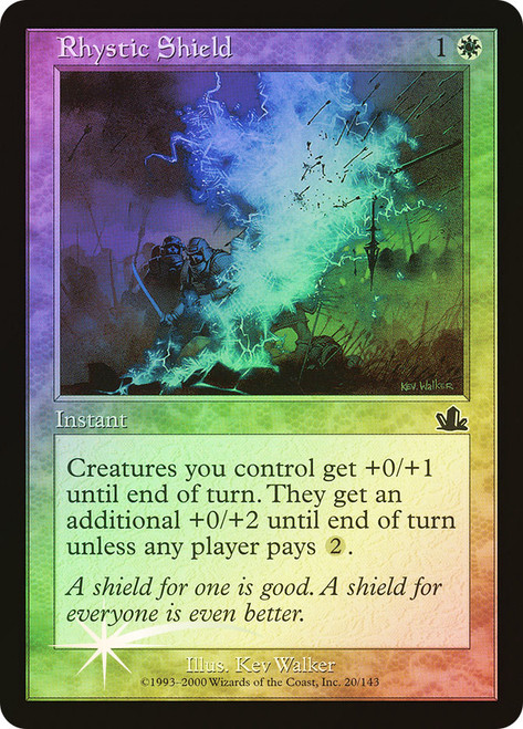 Rhystic Shield\nProphecy\nSingle\nMagic The Gathering