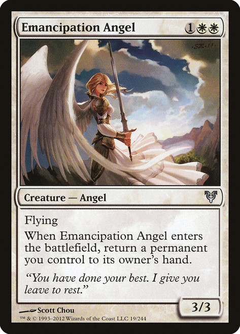 Emancipation Angel\nAvacyn Restored\nSingle\nMagic The Gathering