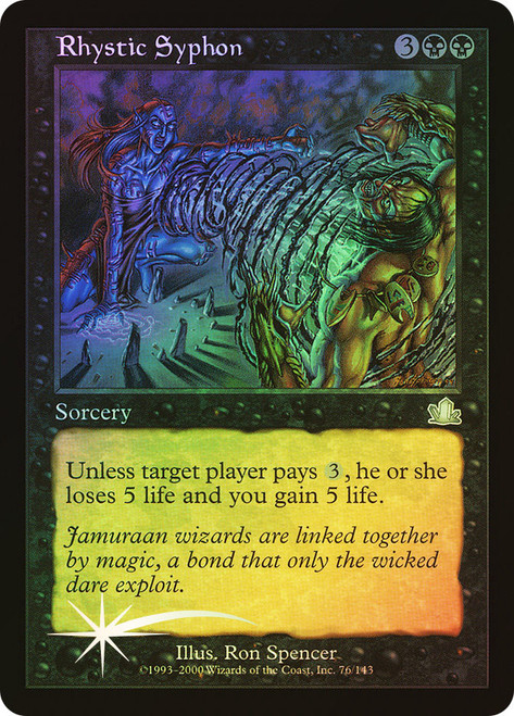 Rhystic Syphon\nProphecy\nSingle\nMagic The Gathering