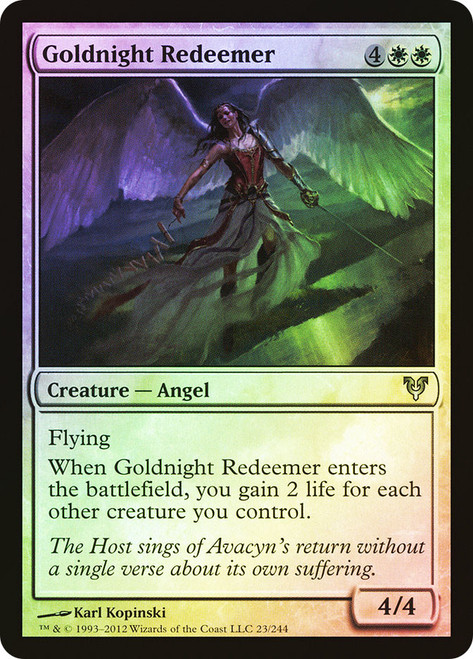 Goldnight Redeemer\nAvacyn Restored\nSingle\nMagic The Gathering