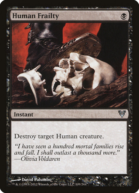 Human Frailty\nAvacyn Restored\nSingle\nMagic The Gathering