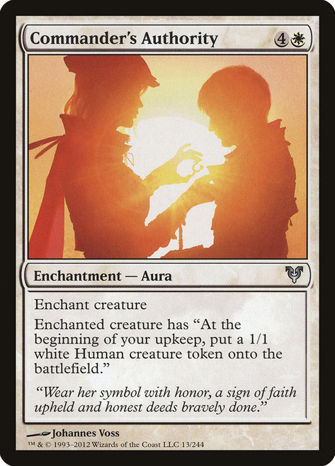 Commander's Authority\nAvacyn Restored\nSingle\nMagic The Gathering
