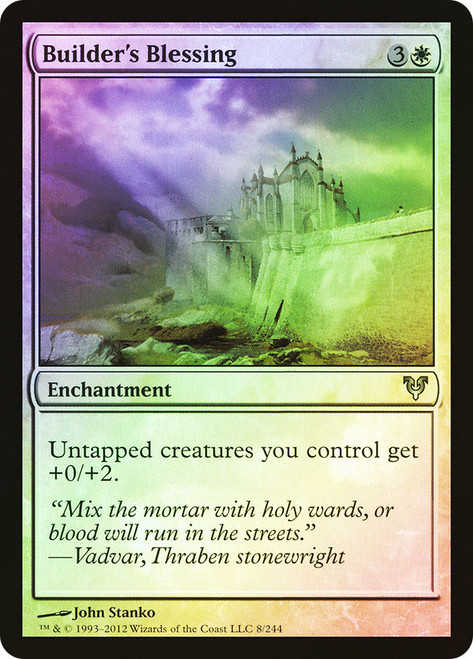Builder's Blessing\nAvacyn Restored\nSingle\nMagic The Gathering