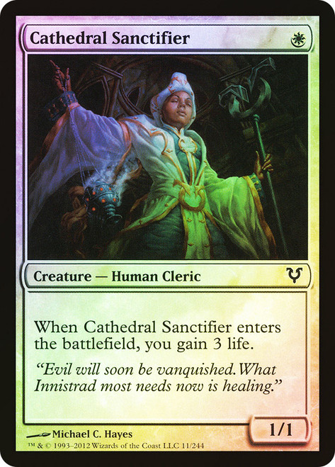 Cathedral Sanctifier\nAvacyn Restored\nSingle\nMagic The Gathering
