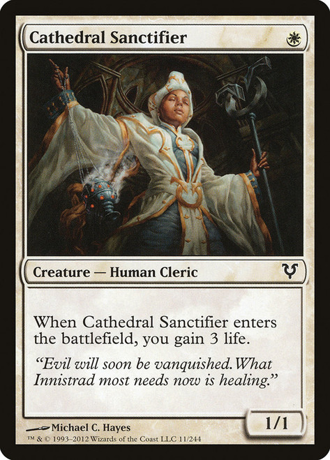 Cathedral Sanctifier\nAvacyn Restored\nSingle\nMagic The Gathering