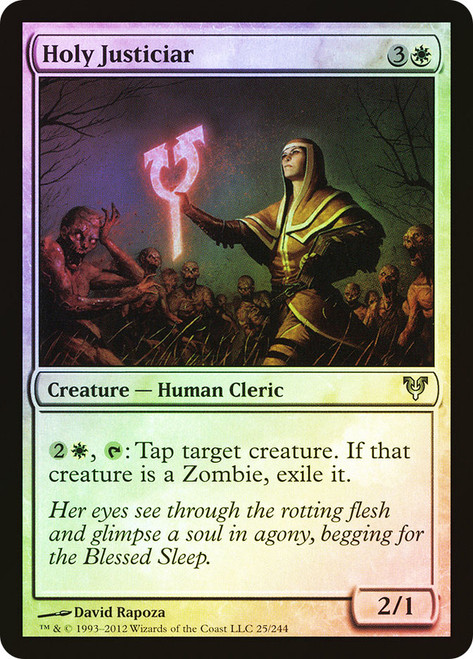 Holy Justiciar\nAvacyn Restored\nSingle\nMagic The Gathering