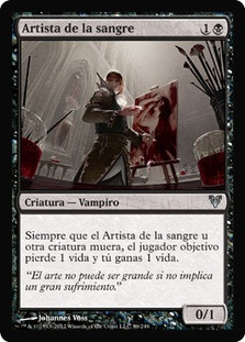 Blood Artist
Avacyn Restored - Spanish
Single
Magic The Gathering