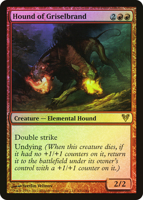 Hound of Griselbrand\nAvacyn Restored\nSingle\nMagic The Gathering
