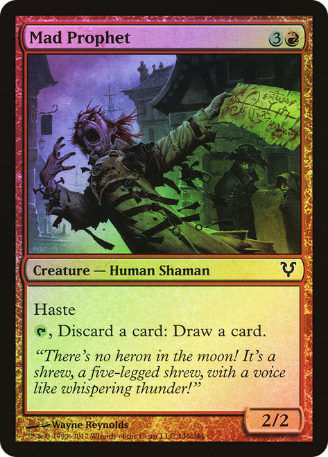 Mad Prophet\nAvacyn Restored\nSingle\nMagic The Gathering