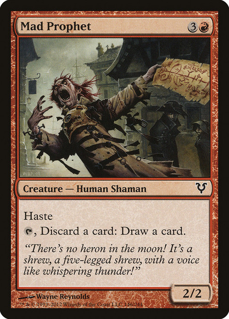 Mad Prophet\nAvacyn Restored\nSingle\nMagic The Gathering