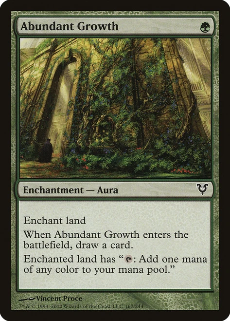 Abundant Growth\nAvacyn Restored\nSingle\nMagic The Gathering