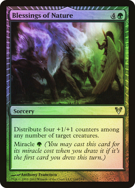 Blessings of Nature\nAvacyn Restored\nSingle\nMagic The Gathering