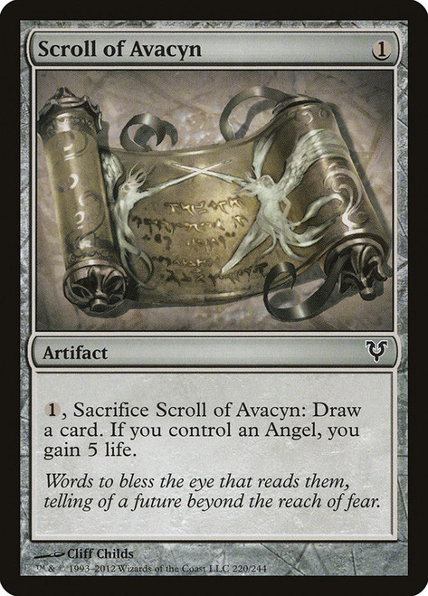 Scroll of Avacyn\nAvacyn Restored\nSingle\nMagic The Gathering