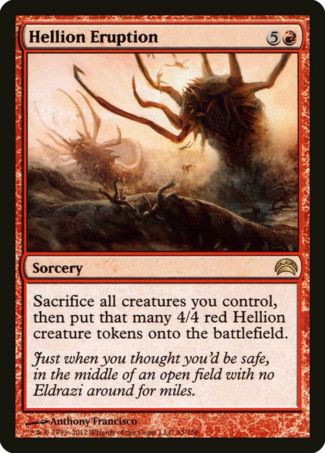 Hellion Eruption\nPlanechase: 2012 Edition\nSingle\nMagic The Gathering