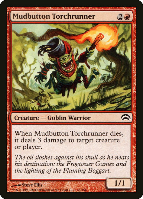 Mudbutton Torchrunner\nPlanechase: 2012 Edition\nSingle\nMagic The Gathering