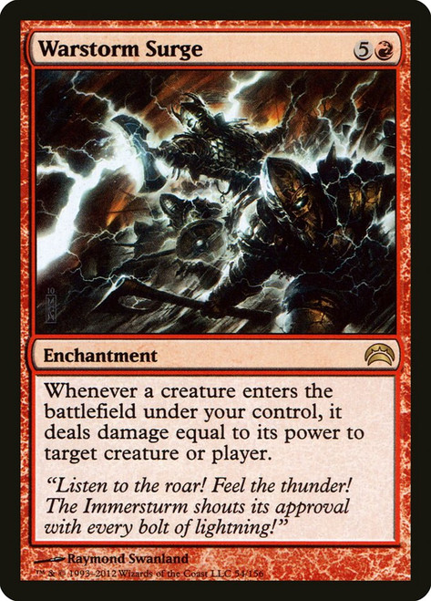 Warstorm Surge\nPlanechase: 2012 Edition\nSingle\nMagic The Gathering