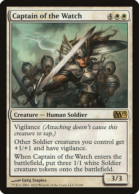 Captain of the Watch\nMagic 2013 Core Set\nSingle\nMagic The Gathering