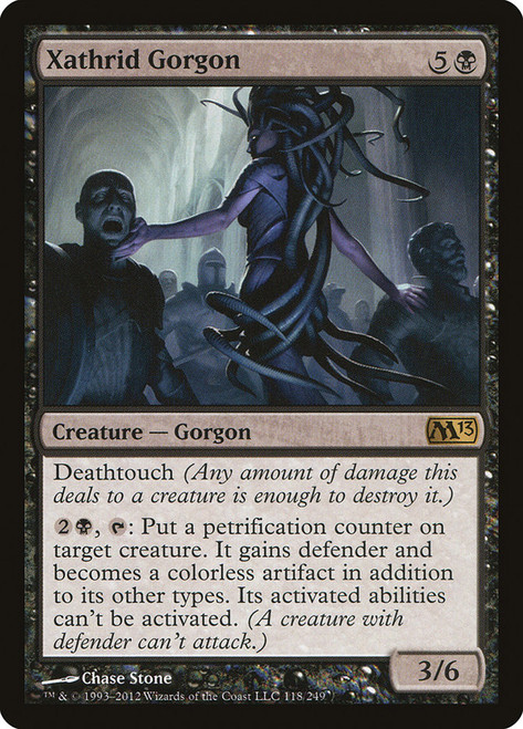 Xathrid Gorgon\nMagic 2013 Core Set\nSingle\nMagic The Gathering