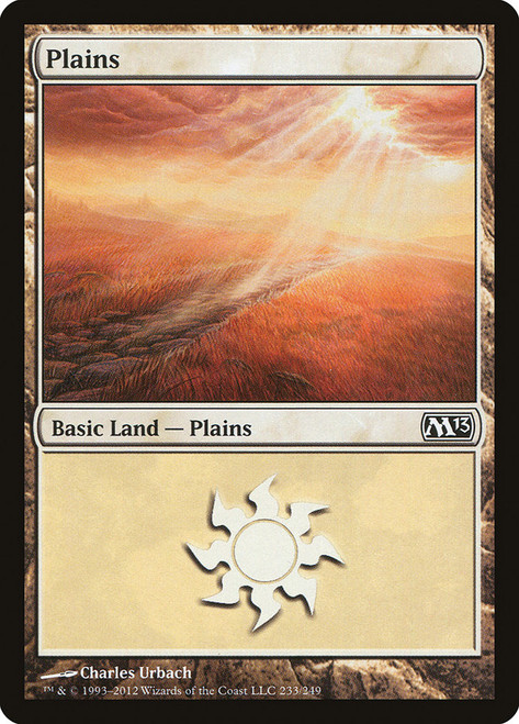 Plains (#233)\nMagic 2013 Core Set\nSingle\nMagic The Gathering
