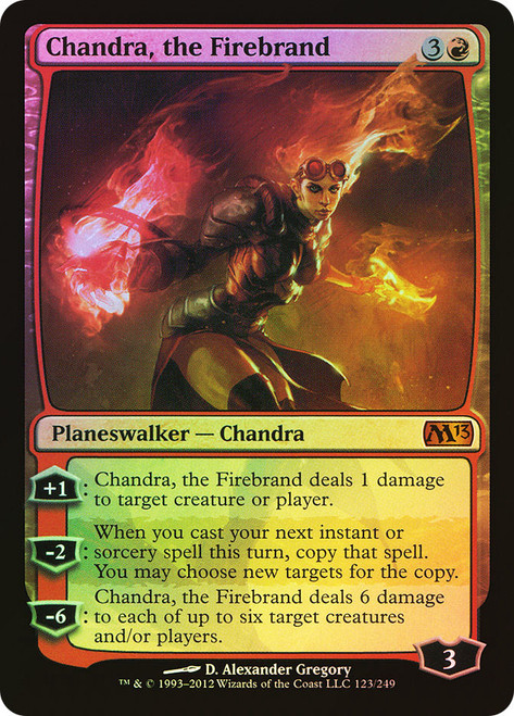 Chandra, the Firebrand\nMagic 2013 Core Set\nSingle\nMagic The Gathering