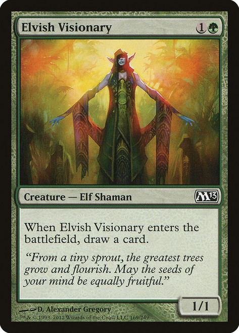 Elvish Visionary\nMagic 2013 Core Set\nSingle\nMagic The Gathering