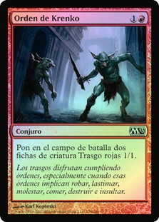 Krenko's Command
Magic 2013 Core Set (Foil) - Spanish
Single
Magic The Gathering