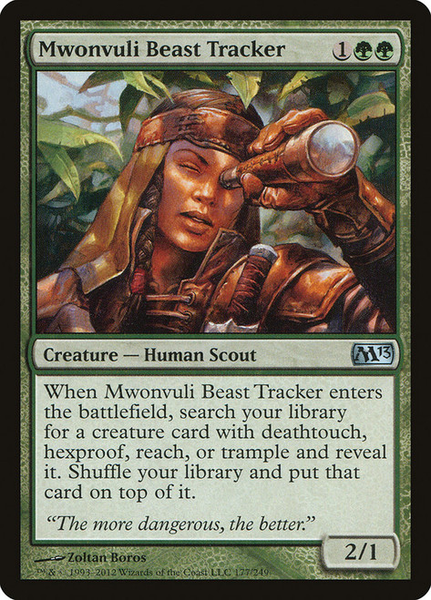 Mwonvuli Beast Tracker\nMagic 2013 Core Set\nSingle\nMagic The Gathering