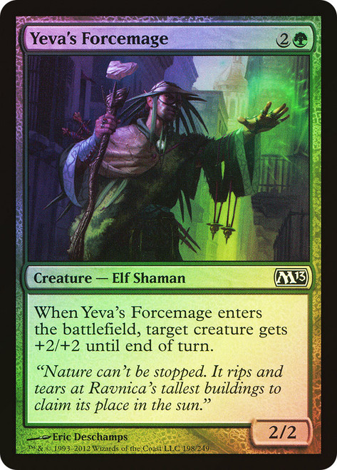 Yeva's Forcemage\nMagic 2013 Core Set\nSingle\nMagic The Gathering