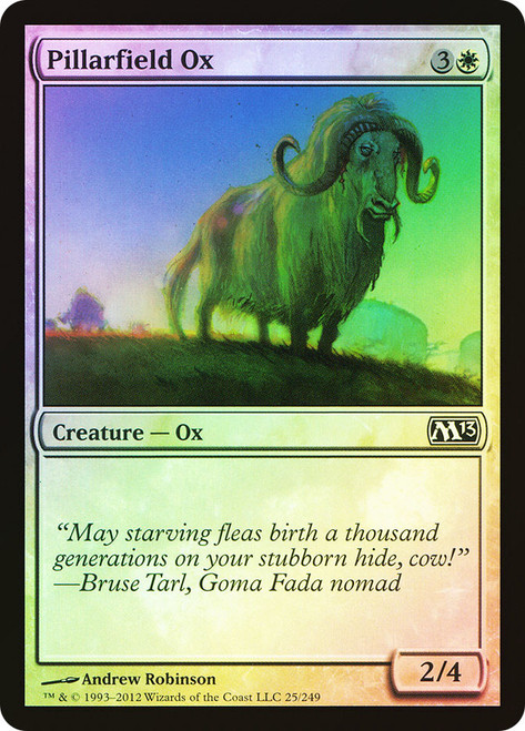Pillarfield Ox\nMagic 2013 Core Set\nSingle\nMagic The Gathering
