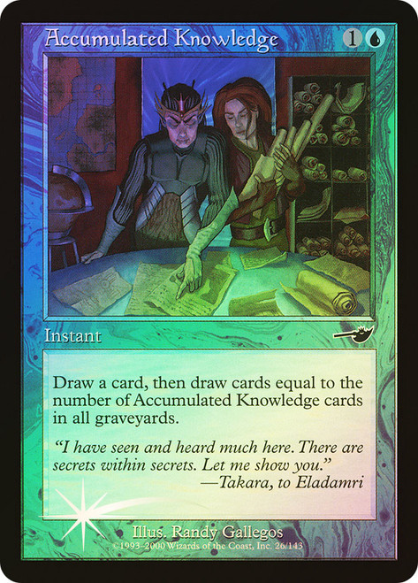Accumulated Knowledge\nNemesis\nSingle\nMagic The Gathering