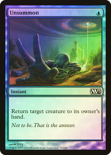 Unsummon\nMagic 2013 Core Set\nSingle\nMagic The Gathering