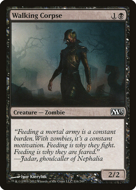 Walking Corpse\nMagic 2013 Core Set\nSingle\nMagic The Gathering