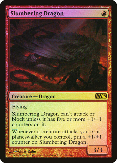 Slumbering Dragon\nMagic 2013 Core Set\nSingle\nMagic The Gathering