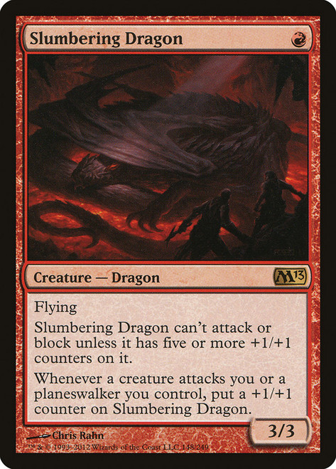 Slumbering Dragon\nMagic 2013 Core Set\nSingle\nMagic The Gathering